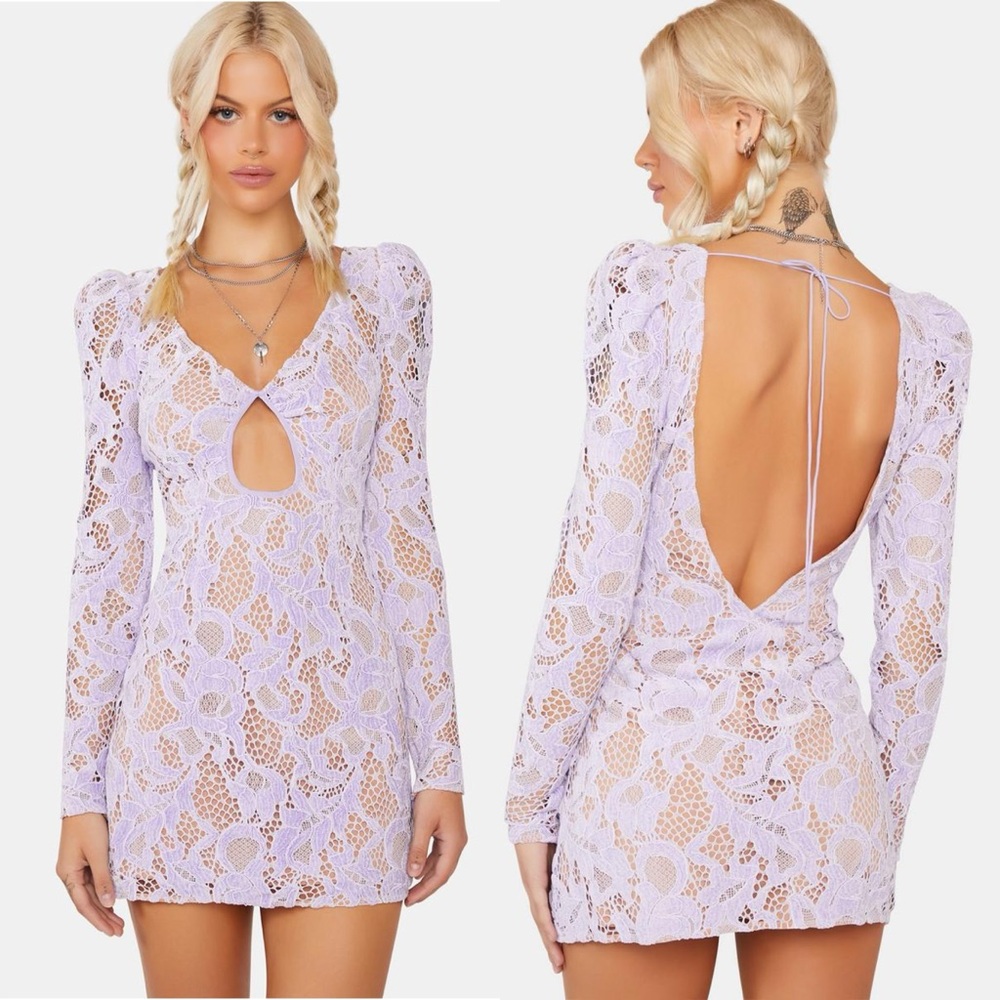 For Love and Lemons Rosemary Lined Mini Dress NWT